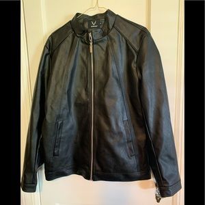 Mens leather look jacket. Size medium